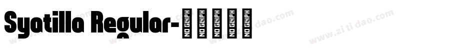 Syatilla Regular字体转换